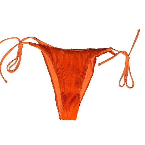 Zaful Bikini Swimsuit Women's Medium Orange String Two Piece Underwire New - Picture 4 of 7